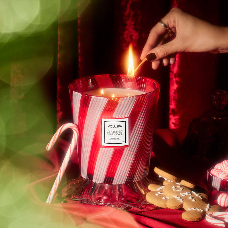 Crushed Candy Cane 3 Wick