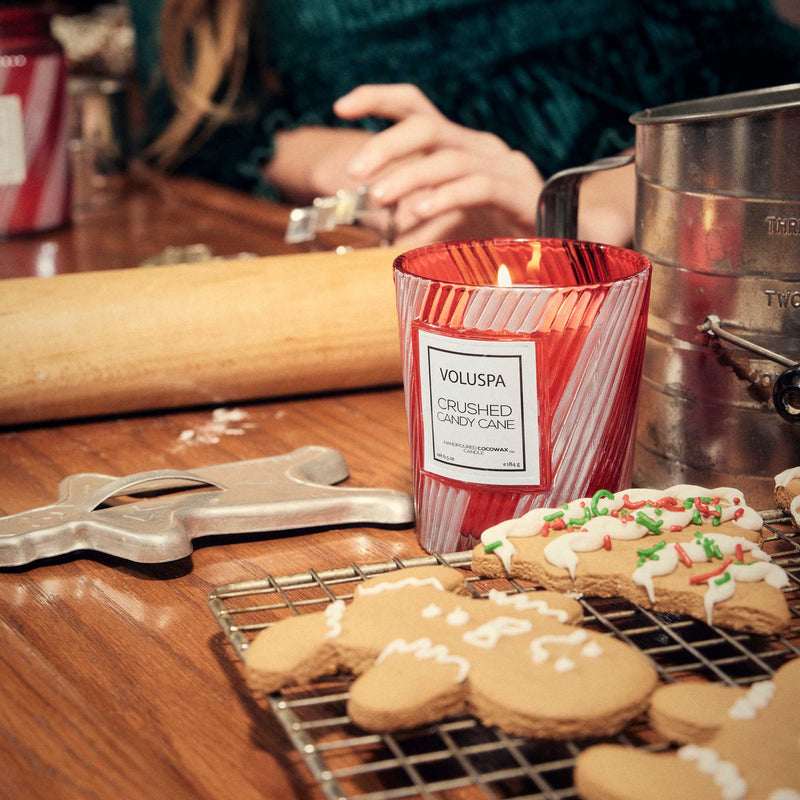 Crushed Candy Cane Classic Candle 6.5oz
