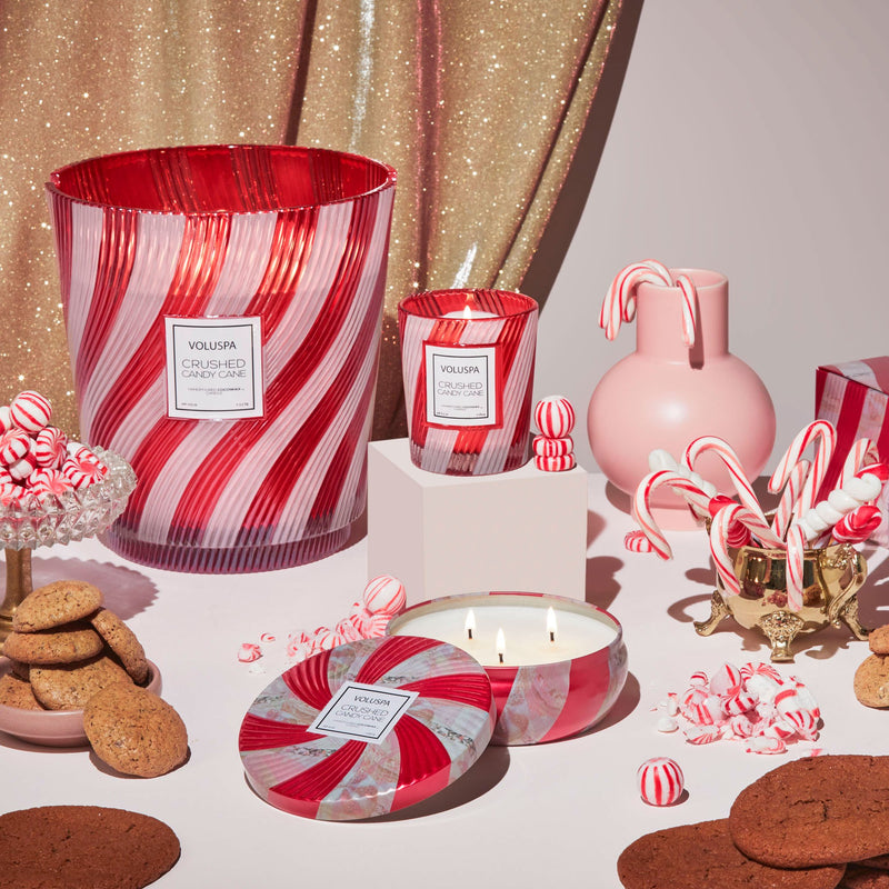 Crushed Candy Cane Classic Candle 6.5oz
