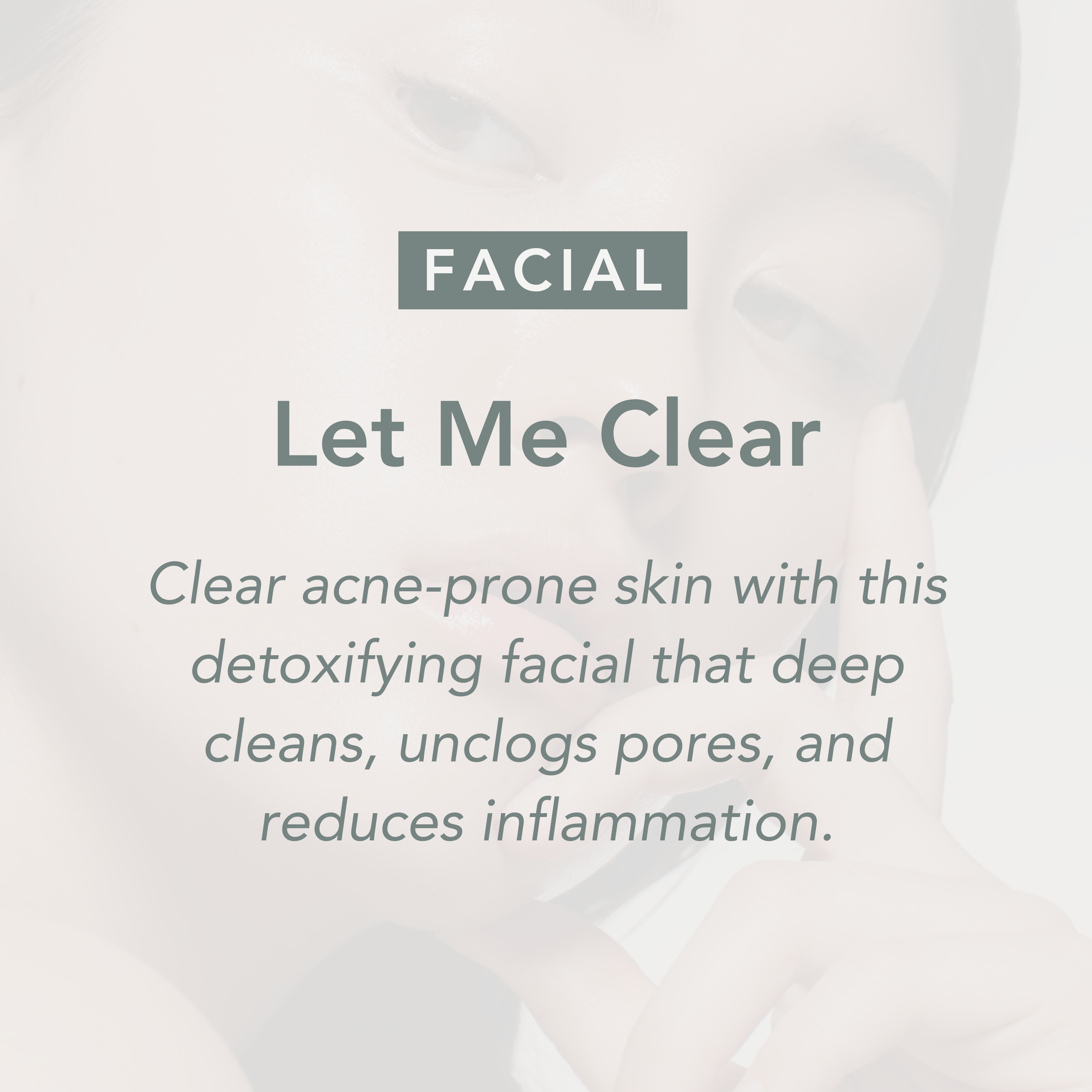 Let Me Clear Facial