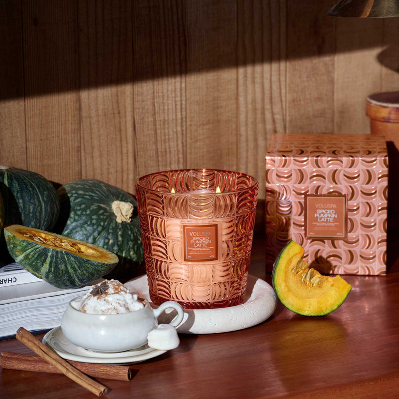 Spiced Pumpkin Latte 3 Wick Candle