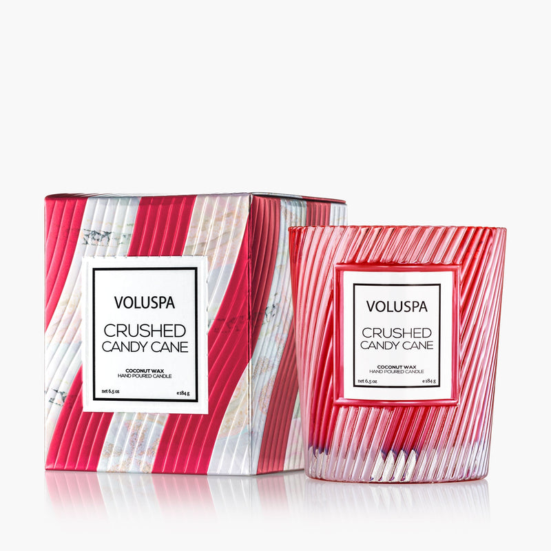 Crushed Candy Cane Classic Candle 6.5oz