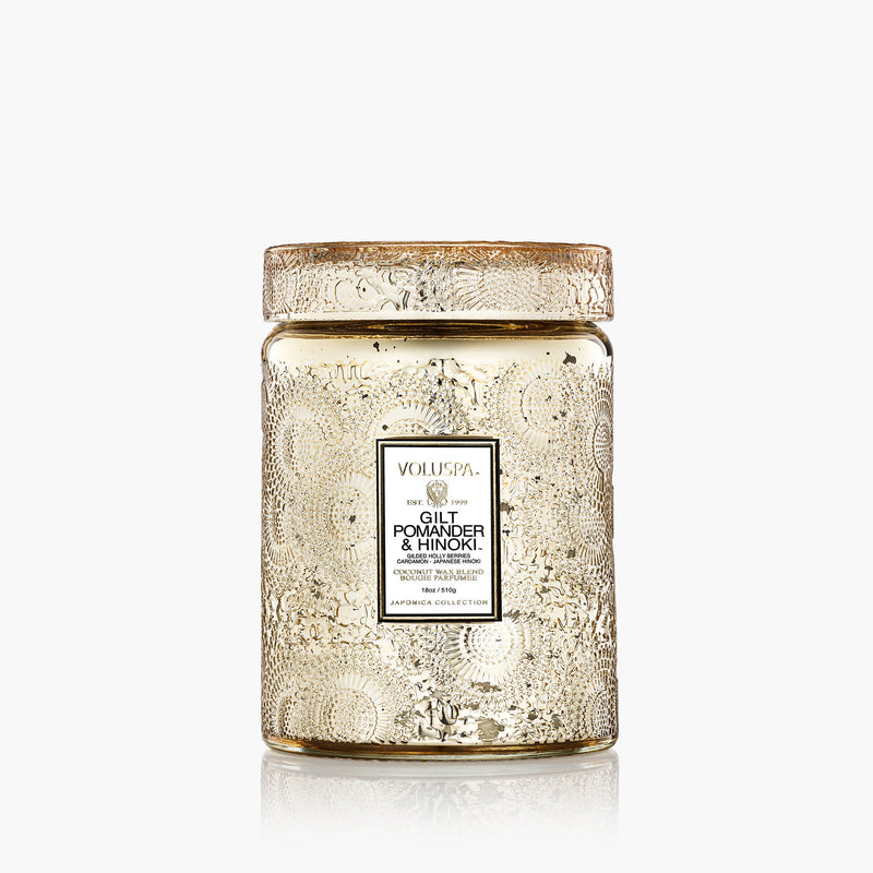 Gilt Pomander & Hinoki 18oz Large Jar