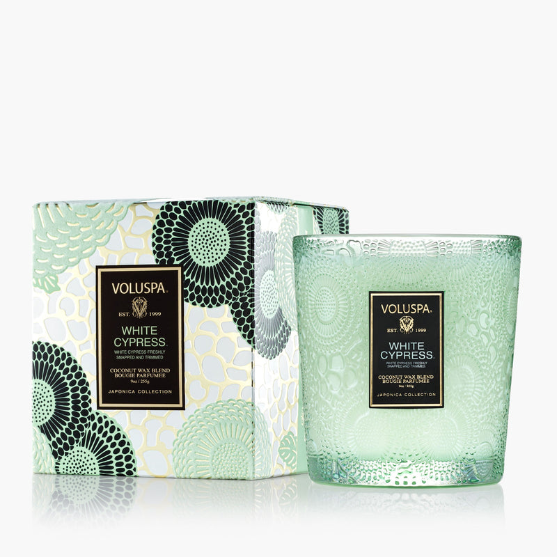 White Cypress Classic Candle 9oz
