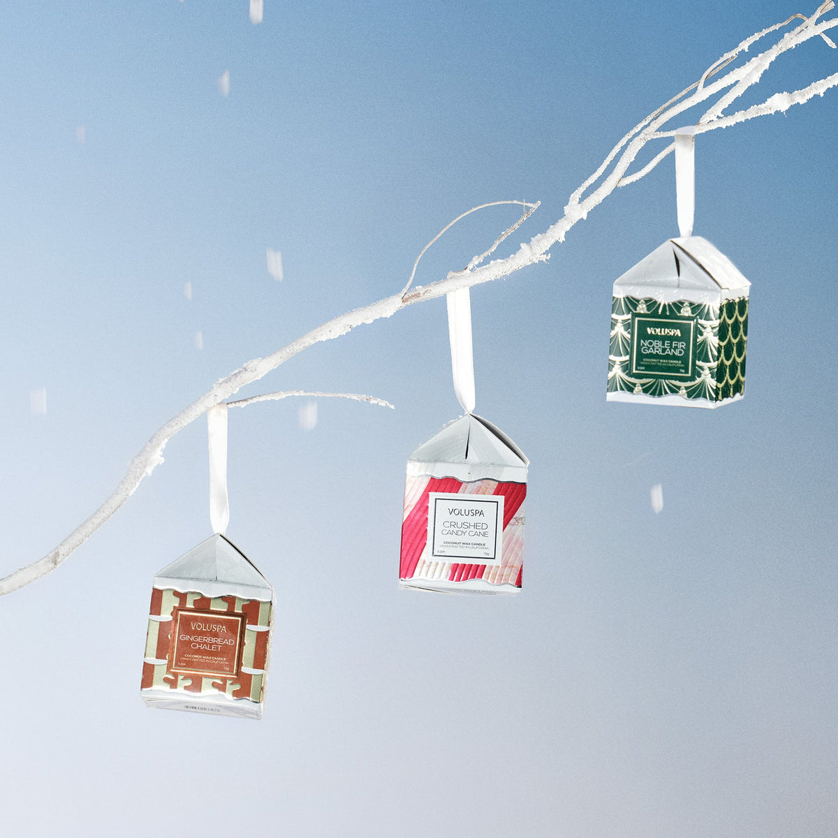 Gingerbread Chalet Garland Ornament Pedestal Candle